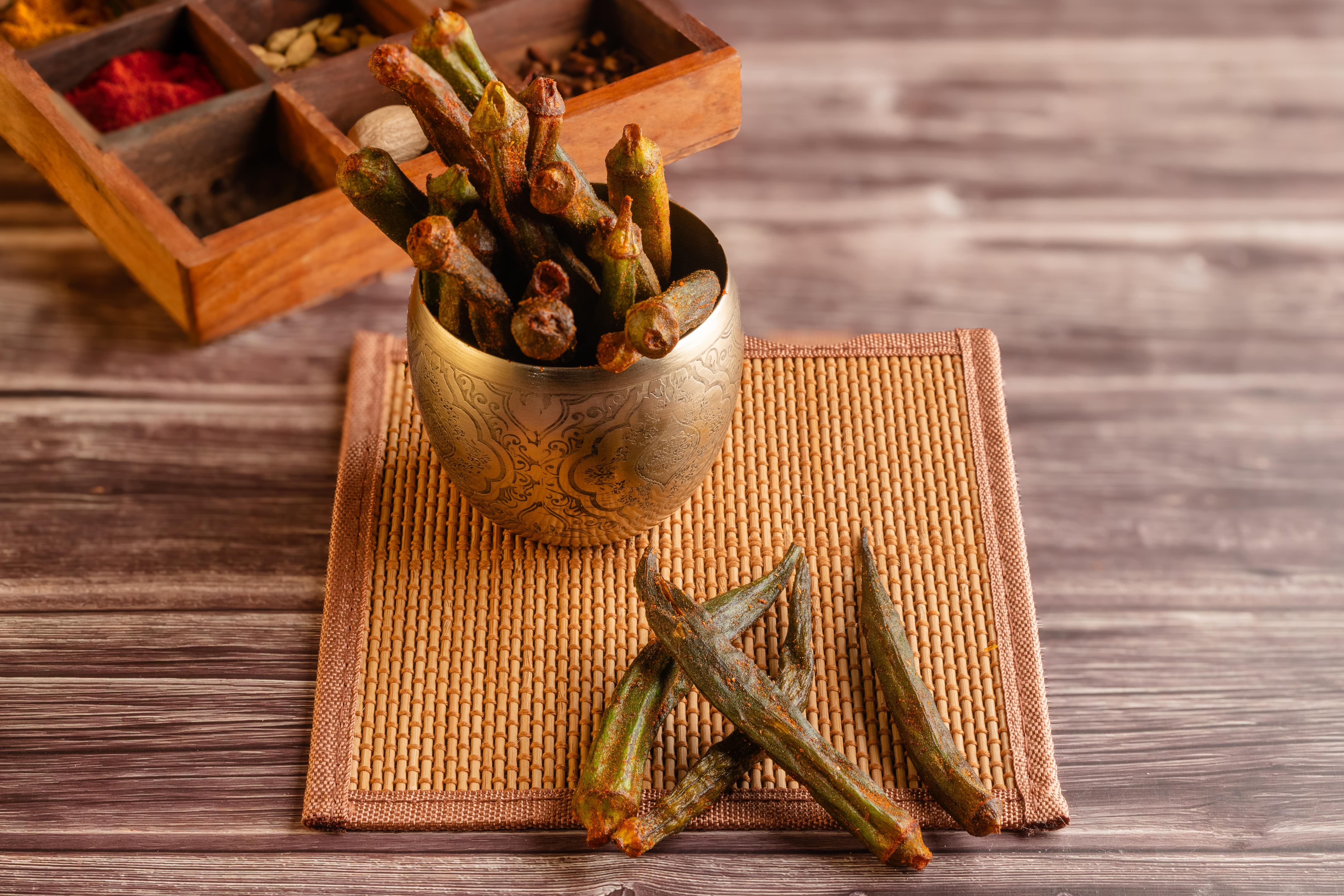 Buy Lady Finger Chips online from World of Mysore Pak – vacuum-fried snack with a light crunch and rich okra taste.
